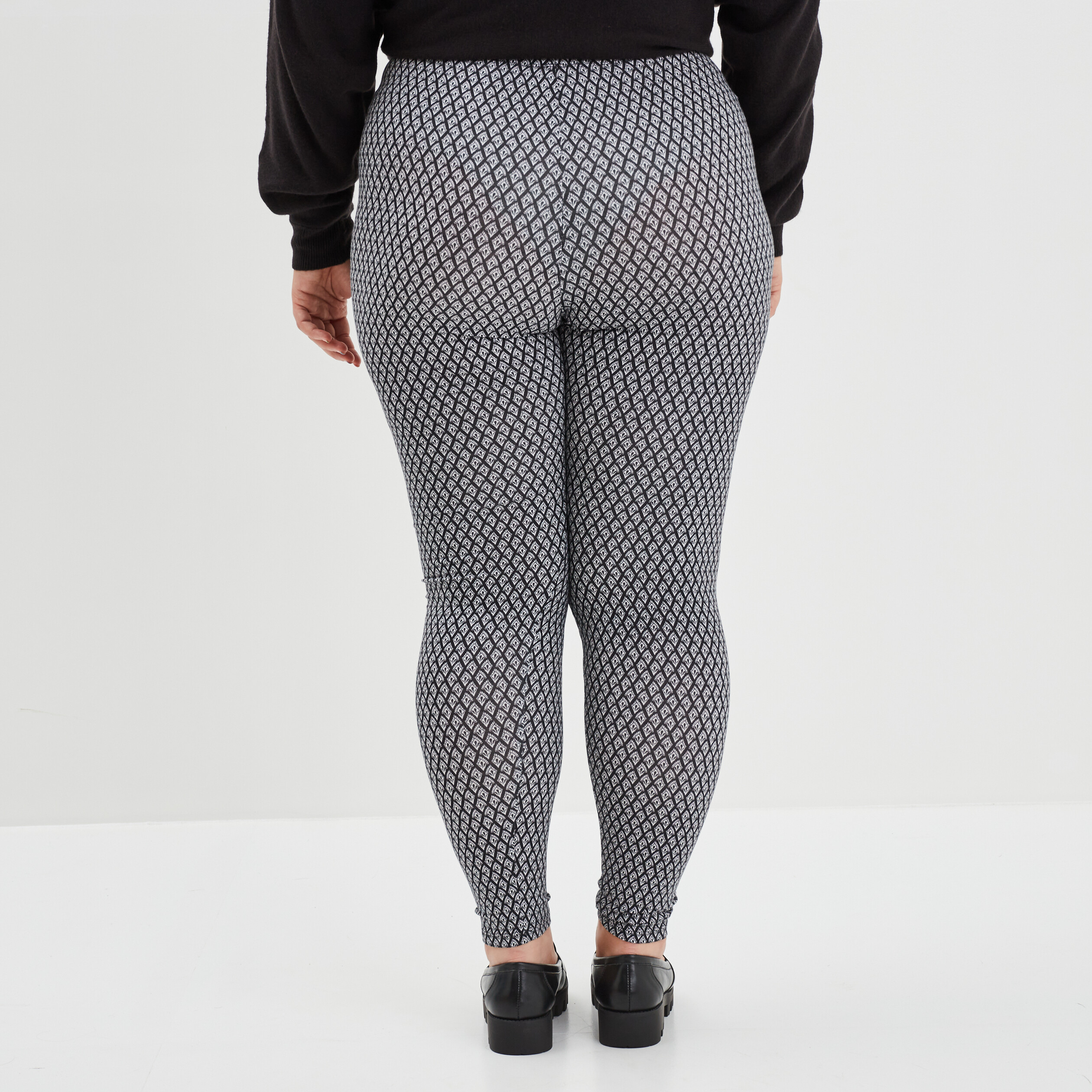 Pantalon legging noir femme grande taille | La Halle