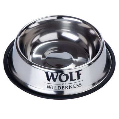 Wolf of Wilderness Rutschfester Edelstahlnapf für Hunde