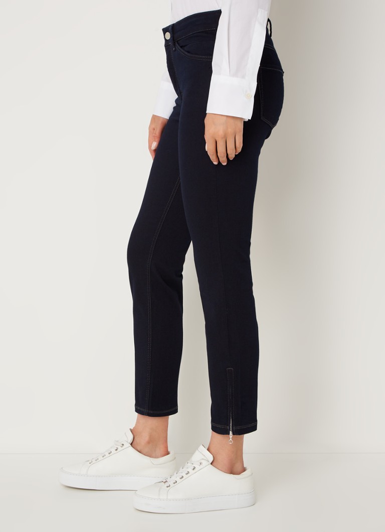 Blugi MAC Jeans Dream, crop, skinny, cu talie medie și închidere cu fermoar.