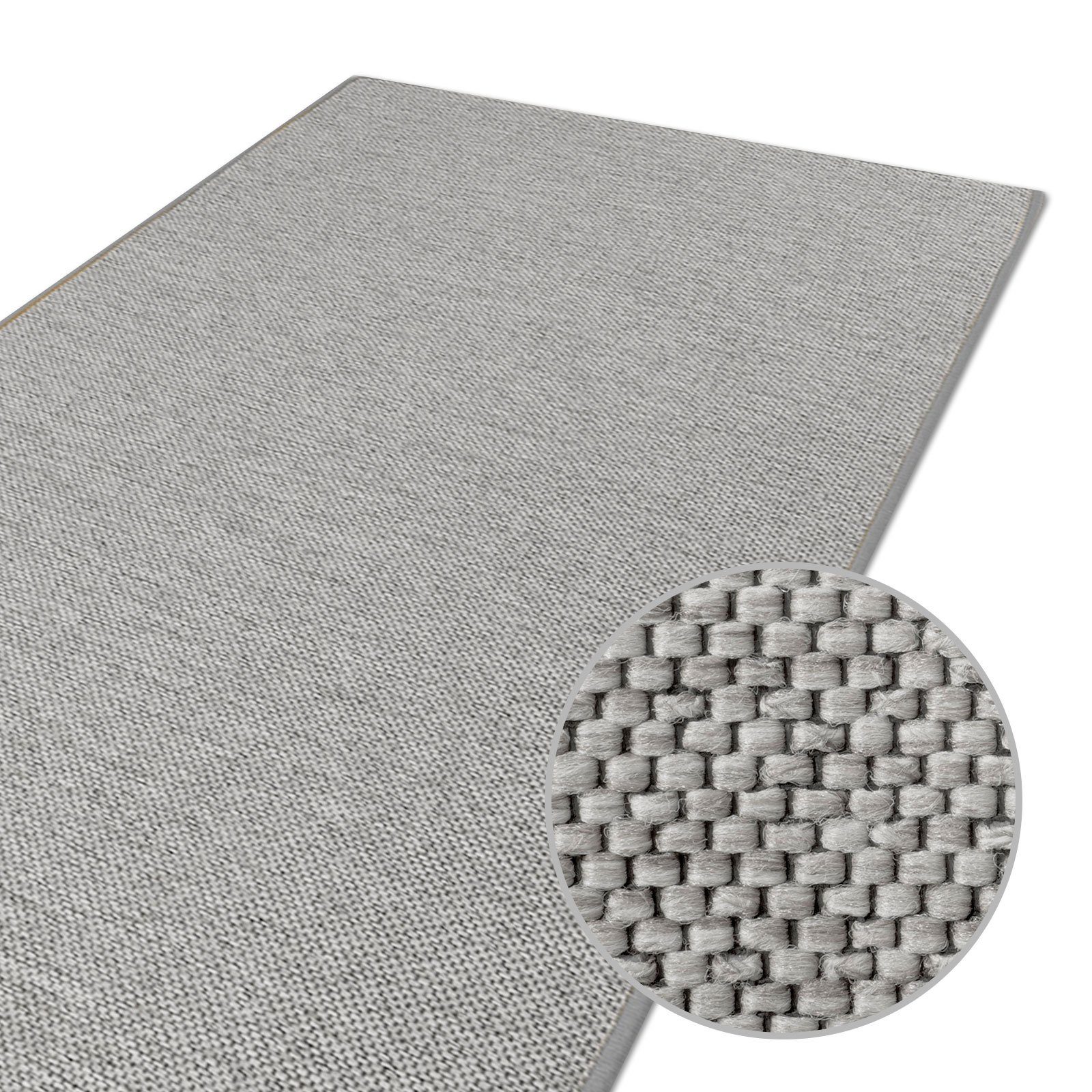 Läufer Haifa, Teppichläufer in verschiedenen Größen & Farben, Wohnteppich, Karat, rechteckig, Höhe: 3.5 mm, Sisaloptik