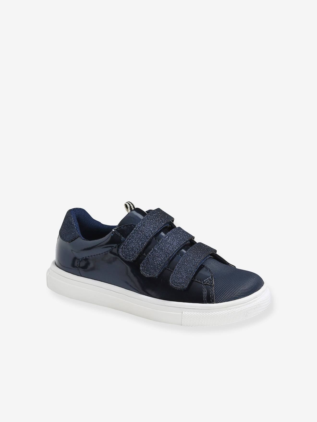 Baskets scratchées enfant bleu marine