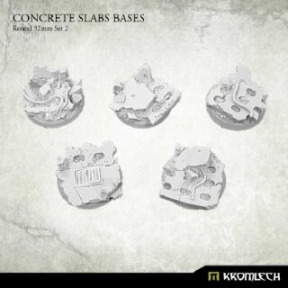 Concrete Slabs Round 32mm Set 2 (5)
