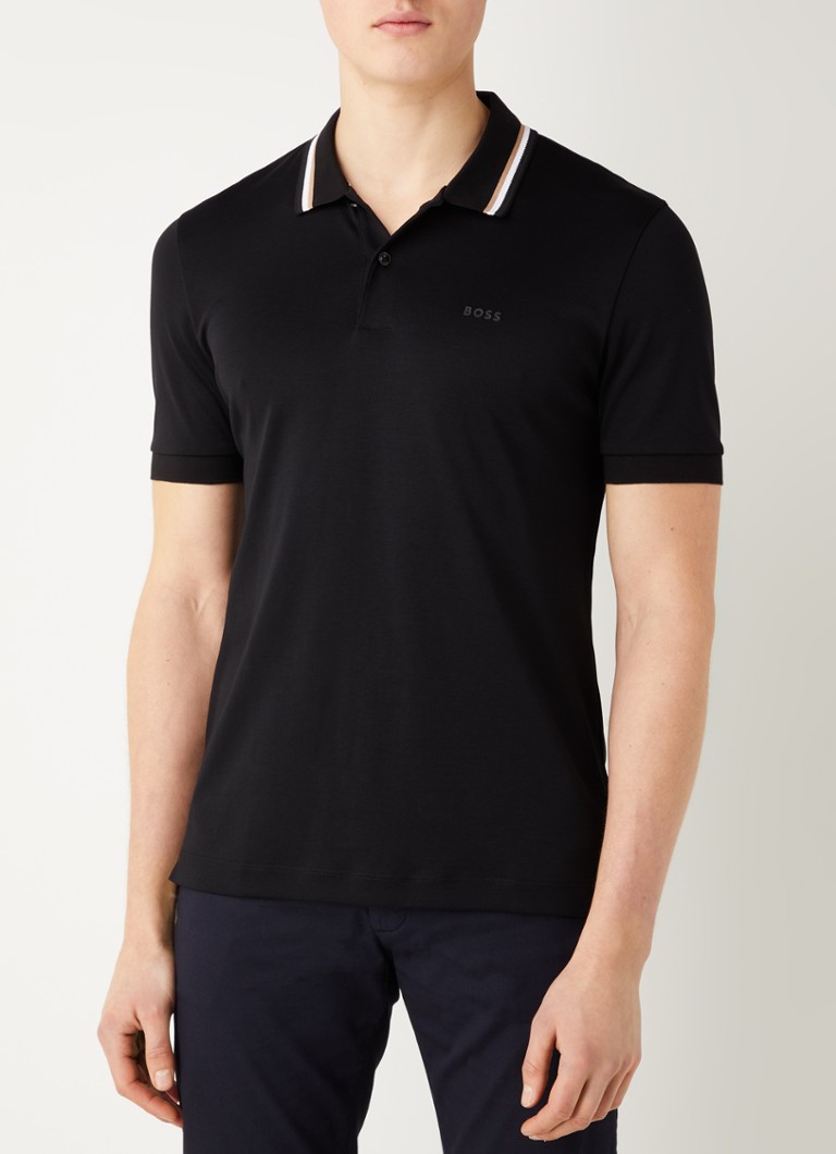 Polo HUGO BOSS Penrose slim fit com logotipo