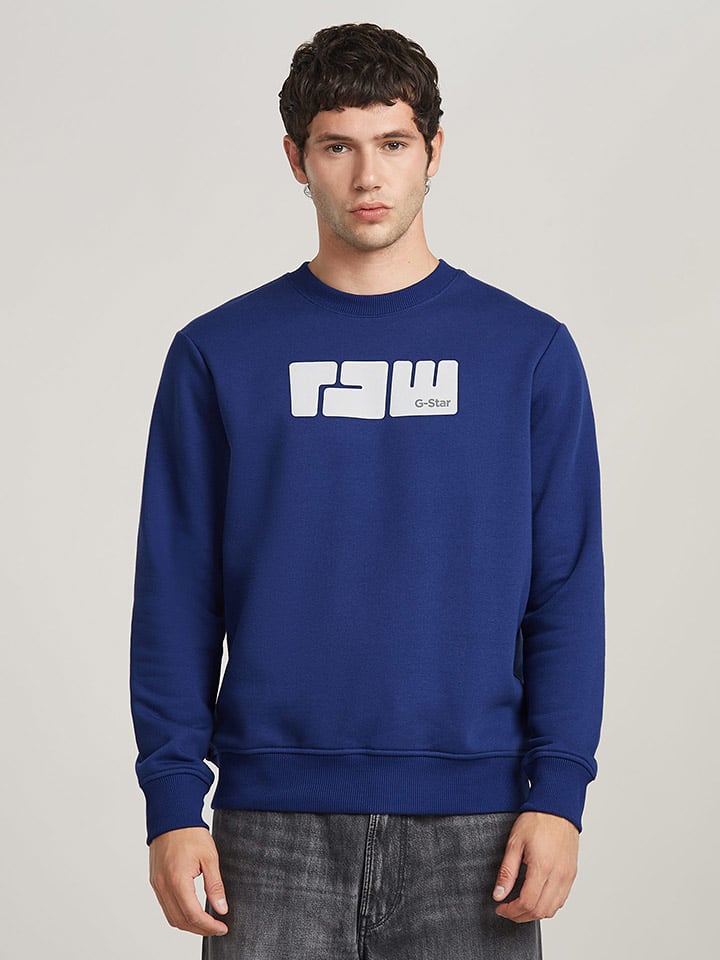 G-Star Sweatshirt in Blau günstig kaufen