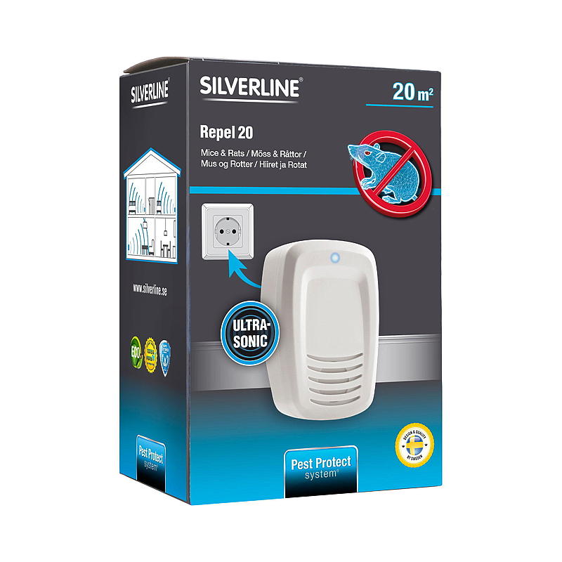 Silverline Mus- & rotteavskrekker Repel 20 Silverline