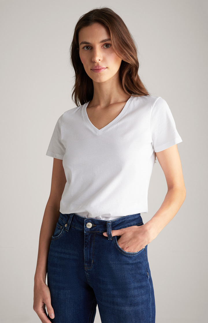 Baumwoll-T-Shirt in Weiß