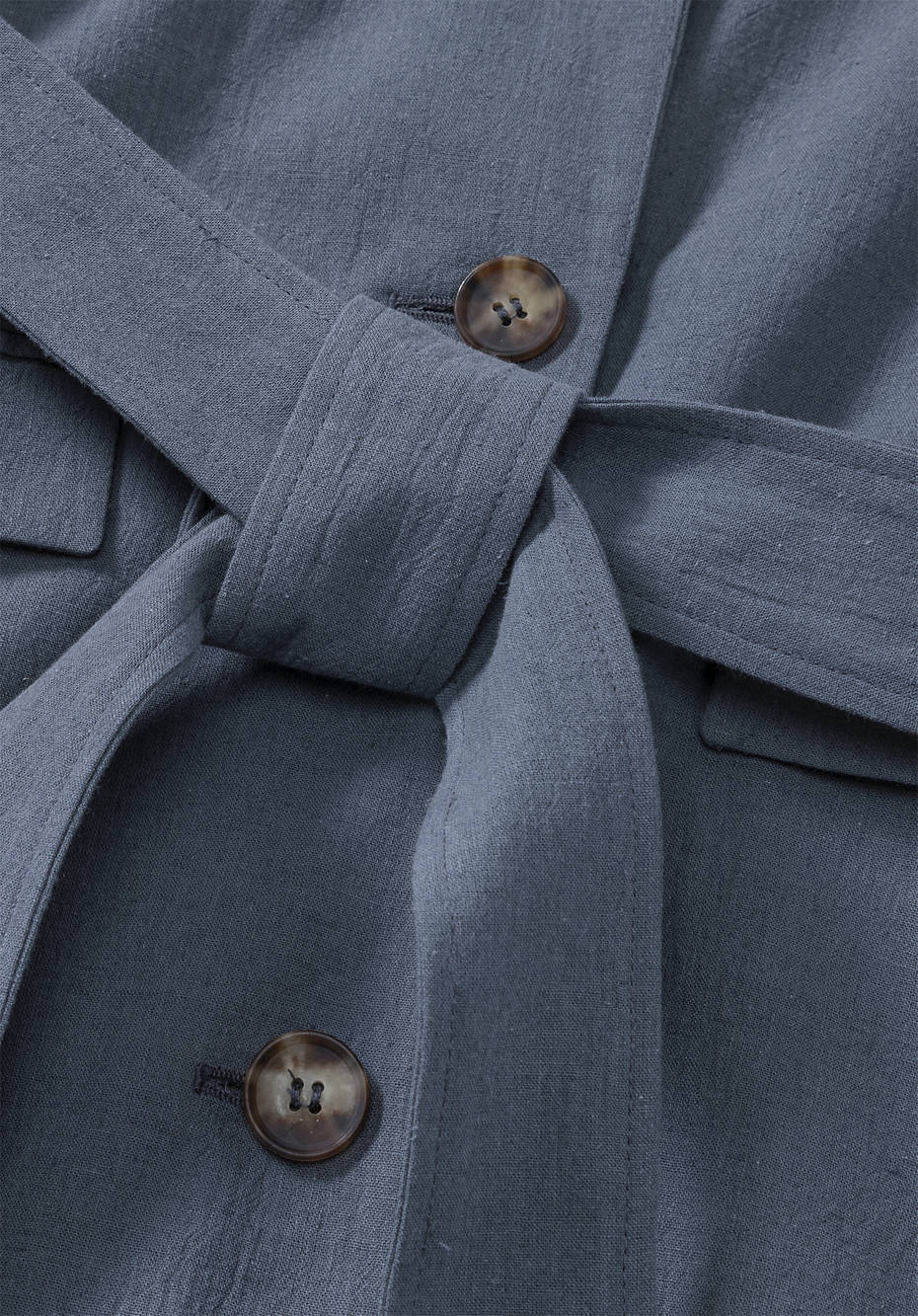 Blazer aus Bio-Baumwolle mit Leinen