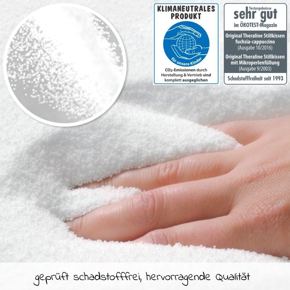 Theraline Stillkissen Das Komfort - ohne Bezug, Lagerungskissen / Schwangerschaftskissen 180 cm, Füllung: Mikroperlen
