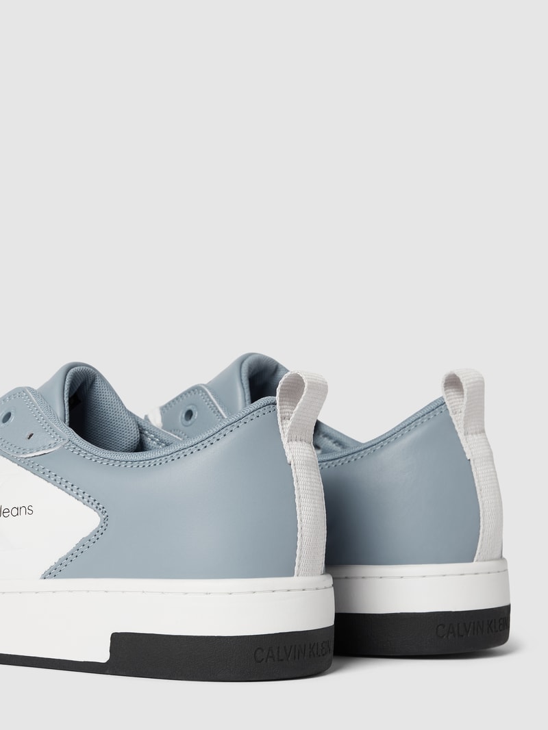Sneaker mit Label-Detail Modell 'BASKET CUPSOLE' in hellblau
