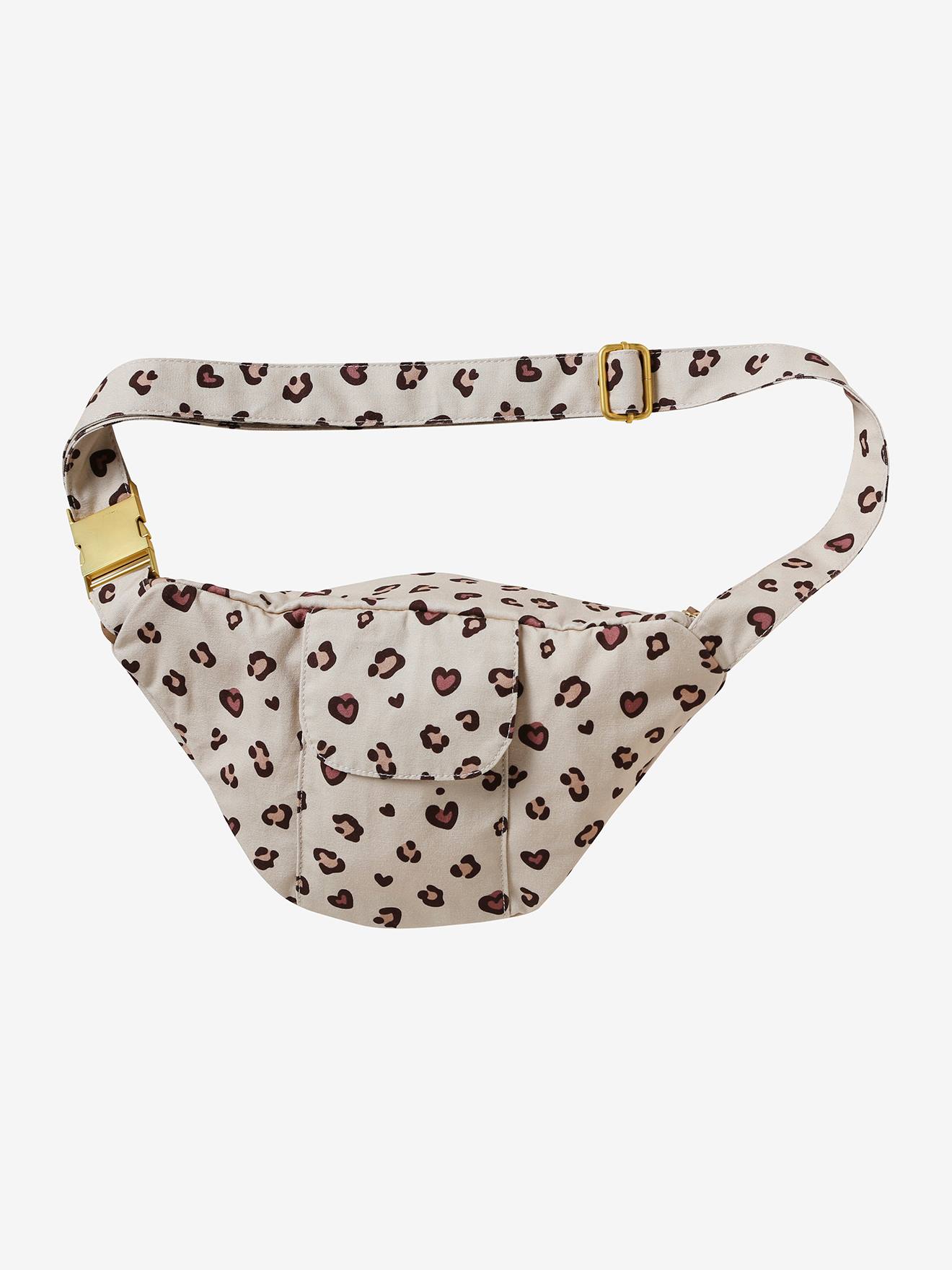 Vertbaudet Damen Bauchtasche - hellbeige leoprint