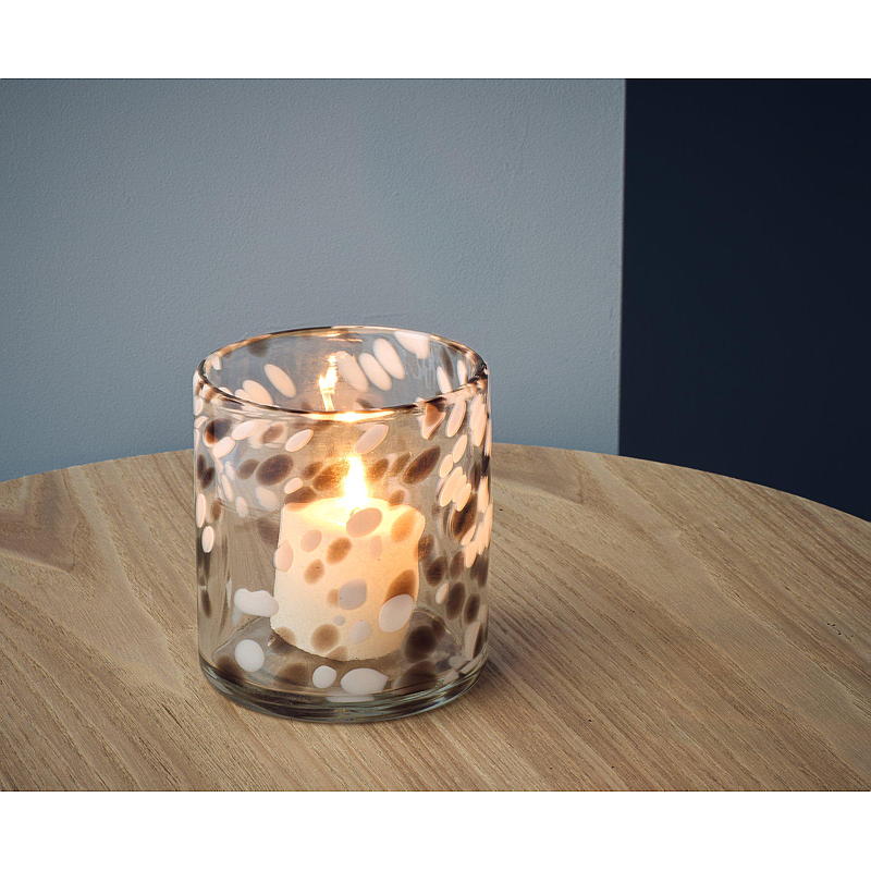 Home Lysholder/vase Dots 10x11,5 cm