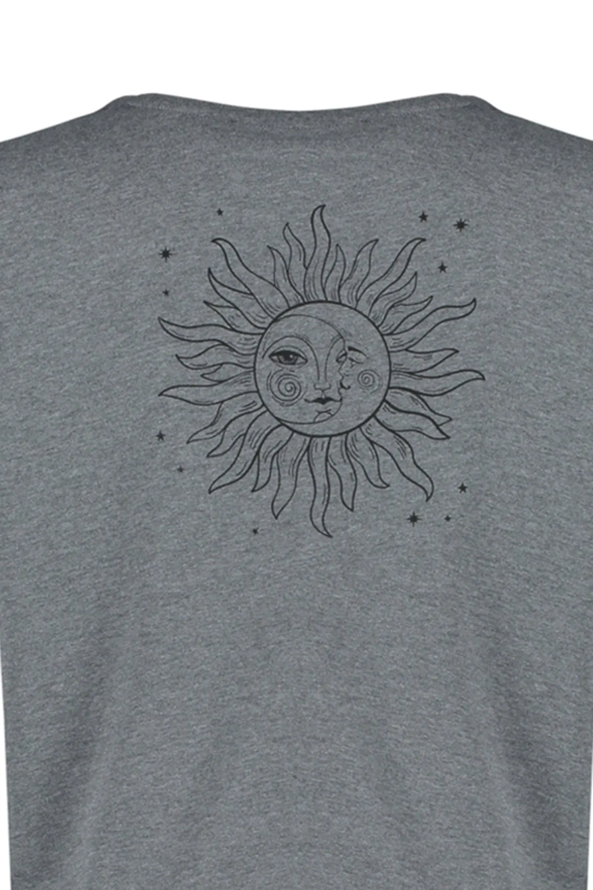 Trendyol Curve  Anthrazitfarbenes gestricktes T-Shirt mit Rückenausschnitt TBSSS22TS1953
