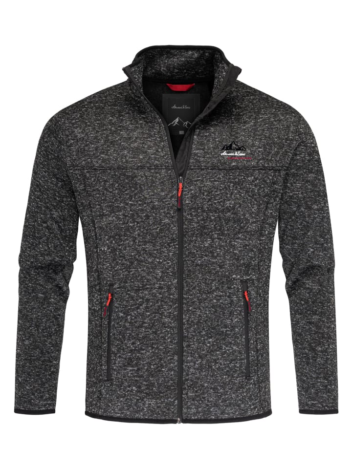 Amaci&Sons Fleecejacke HARVEY in Schwarz günstig kaufen
