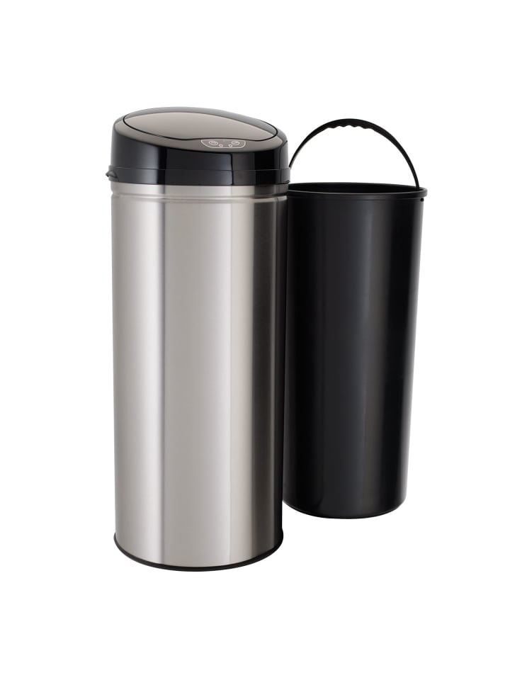 Echtwerk Edelstahl Abfalleimer mit Sensor 42 l in Brushed günstig kaufen onesize