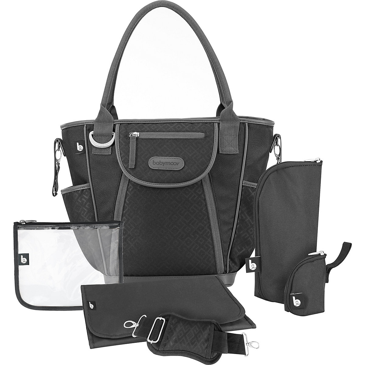 Wickeltasche Daily Bag, black