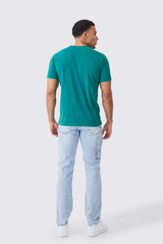 Slim Fit Man Washed Crew Neck T-shirt