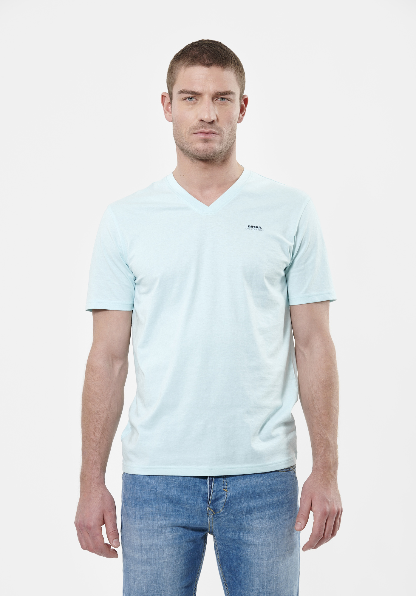 STONE  T-shirt bleu clair Homme