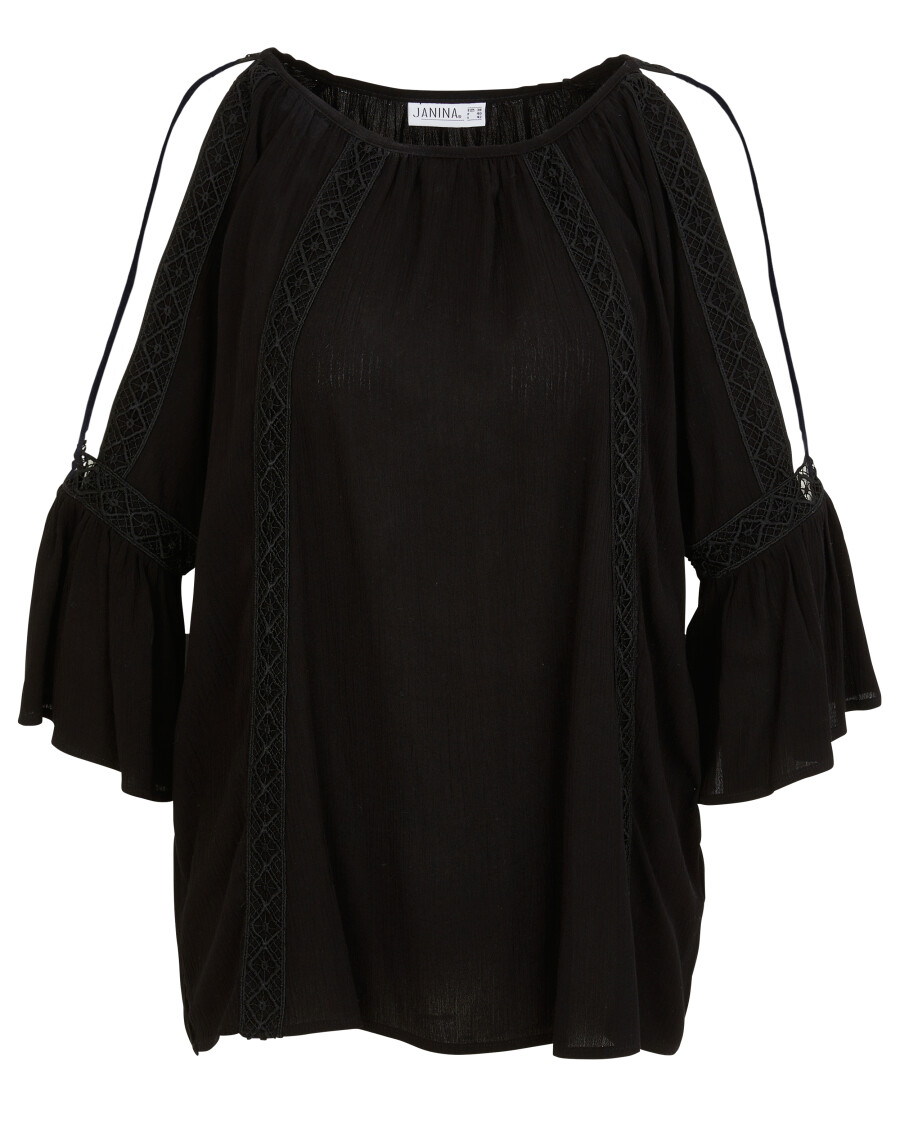Bluse mit Spitzendetails