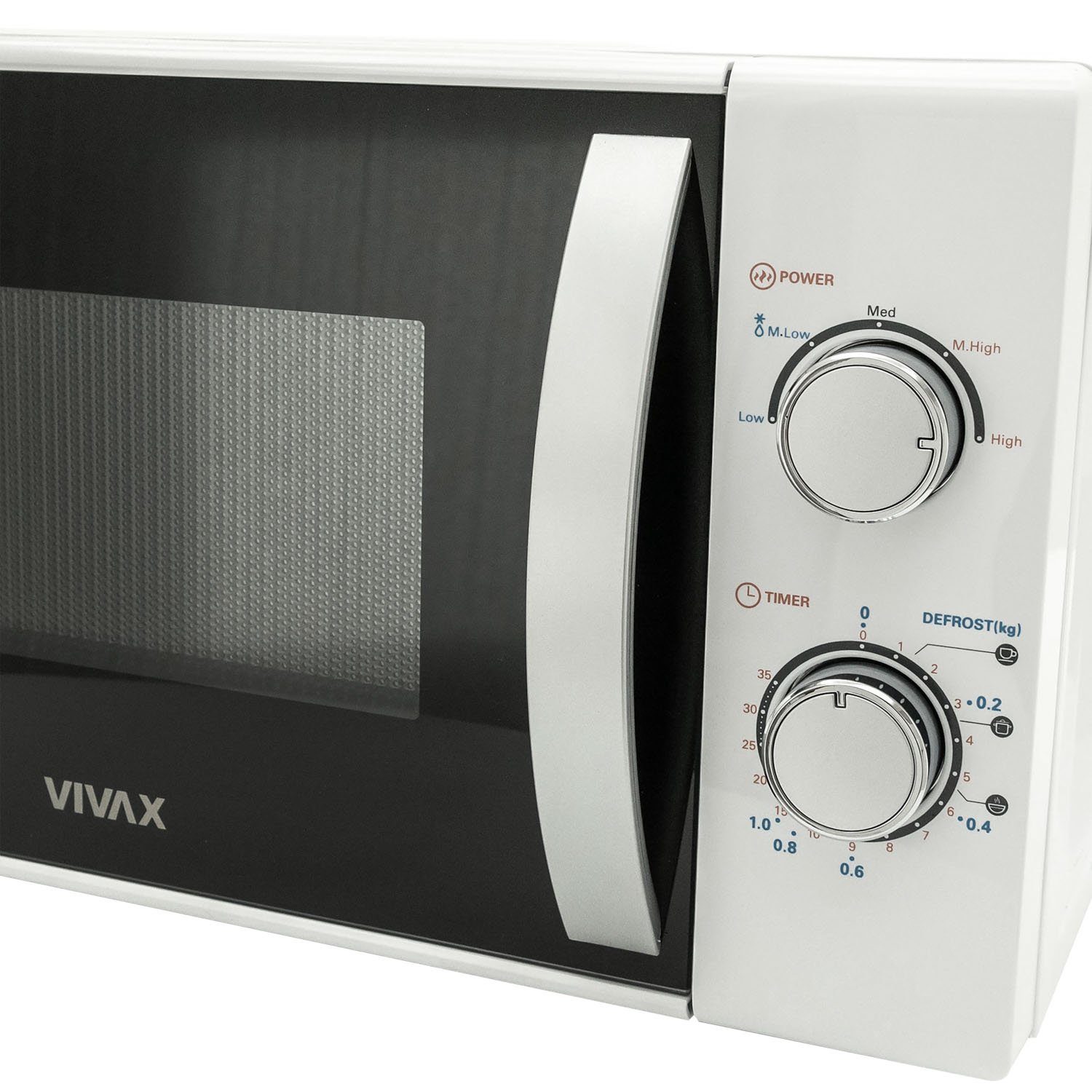 Vivax Mikrowelle 700 Watt 20l in weiß, MWO-2078, Mikrowelle, 20 l