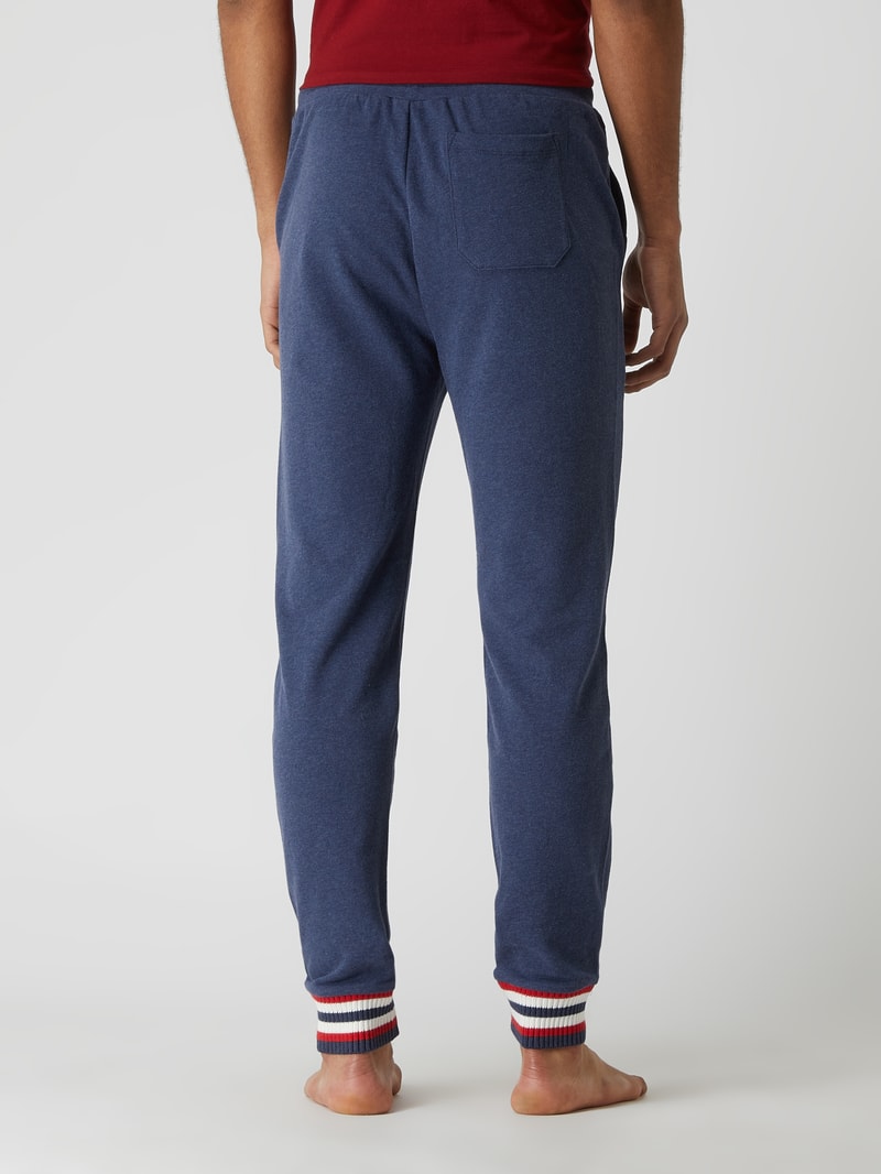 Lounge-Hose aus Baumwolle in marineblau