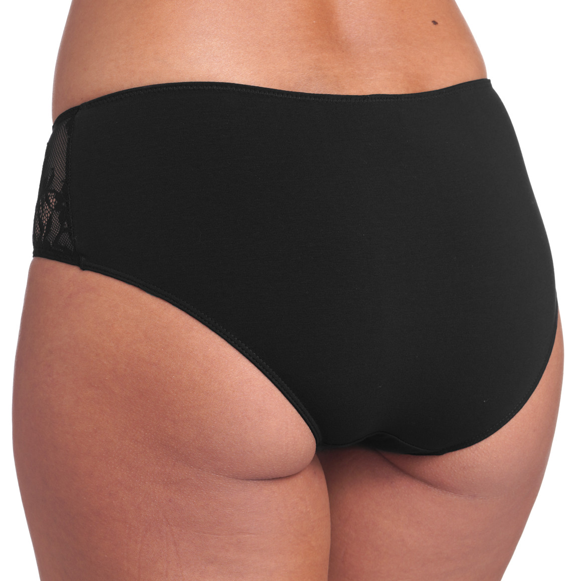 4 Damen Pantys mit Spitzeneinsatz