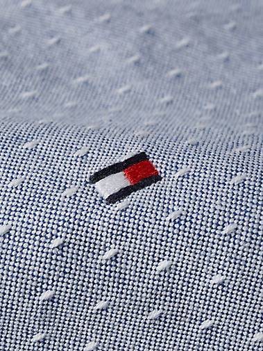TOMMY HILFIGER Herren Hemd aus Baumwolle OXFORD DOBBY SHIRT Regular Fit