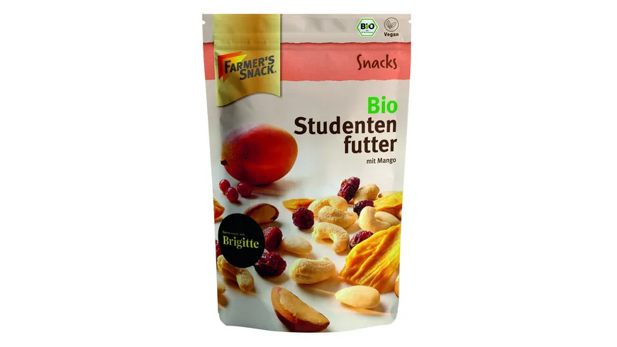 FARMER'S SNACK Bio Studentenfutter mit Mango 150 g