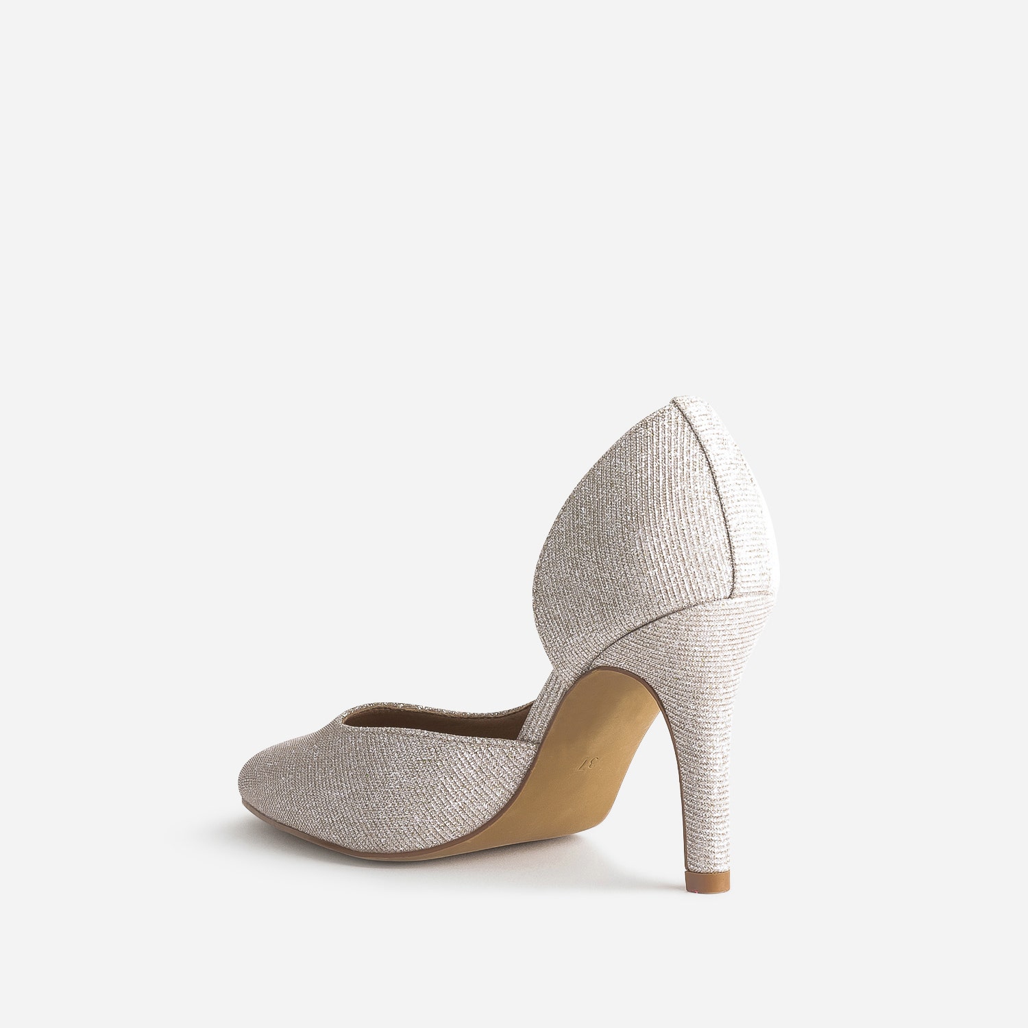 Stiletto TEXTO beige pailleté