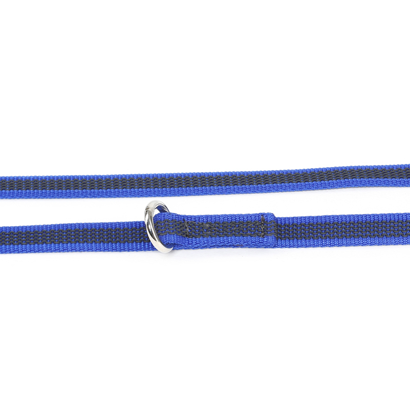 JULIUS-K9 Hundeleinen JULIUS-K9 Führleine verstärkt 14mm blau/ grau