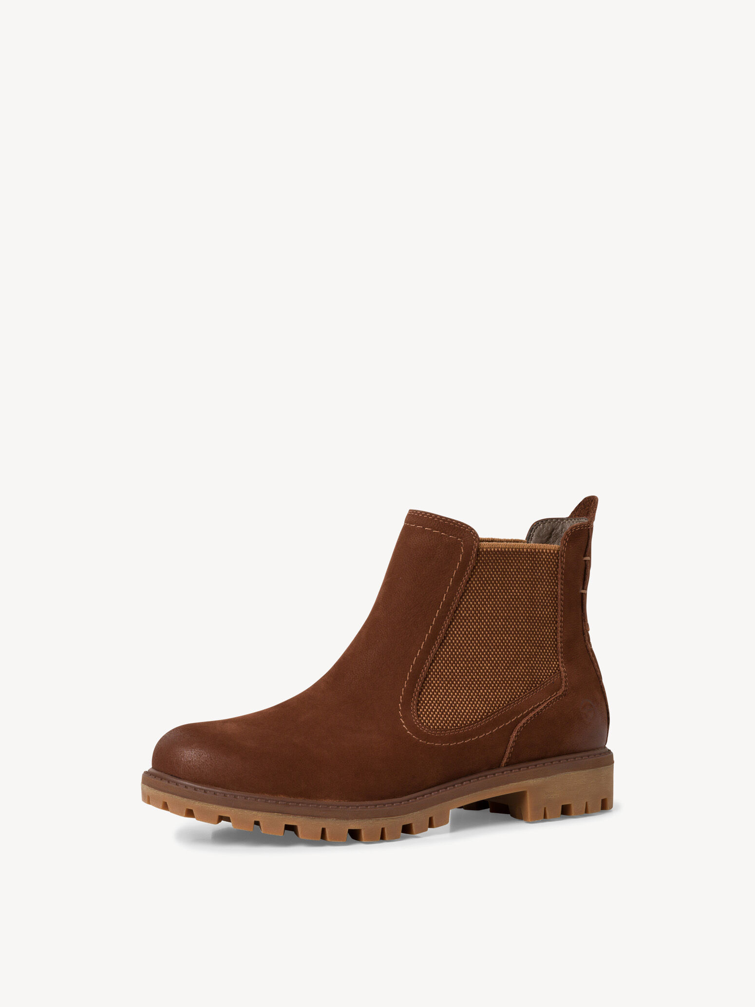 Bottine Chelsea en cuir - marron