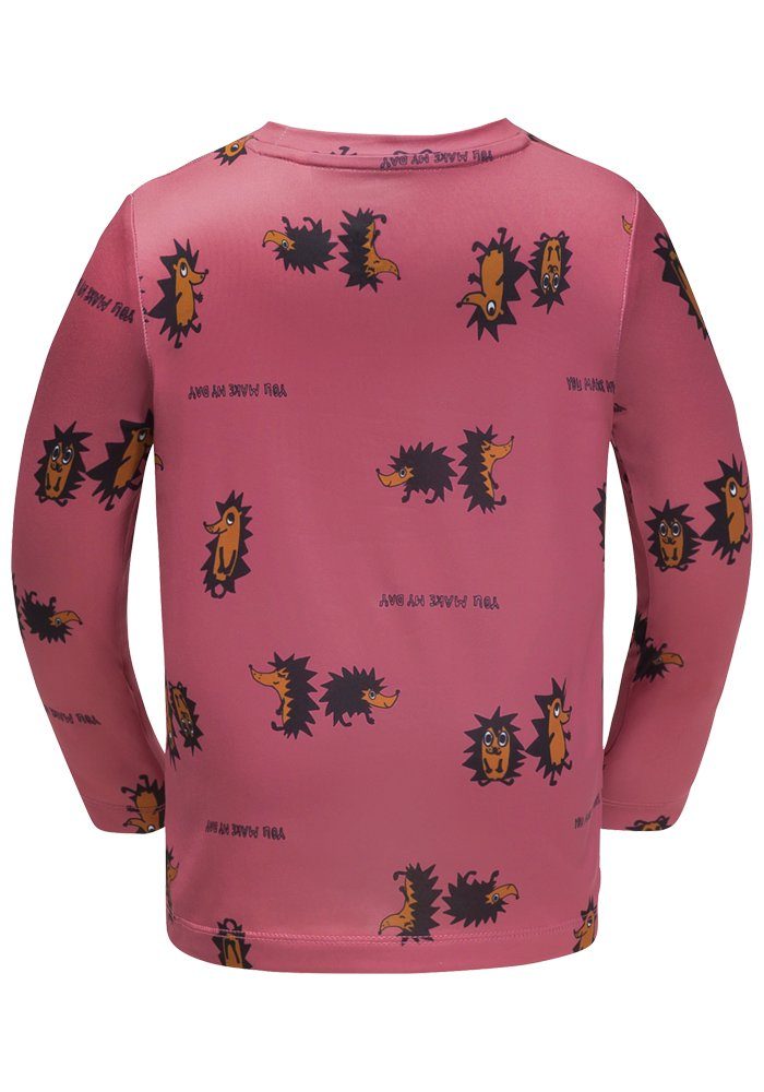 Jack Wolfskin Rundhalspullover GLEELY PRINT LONGSLEEVE K