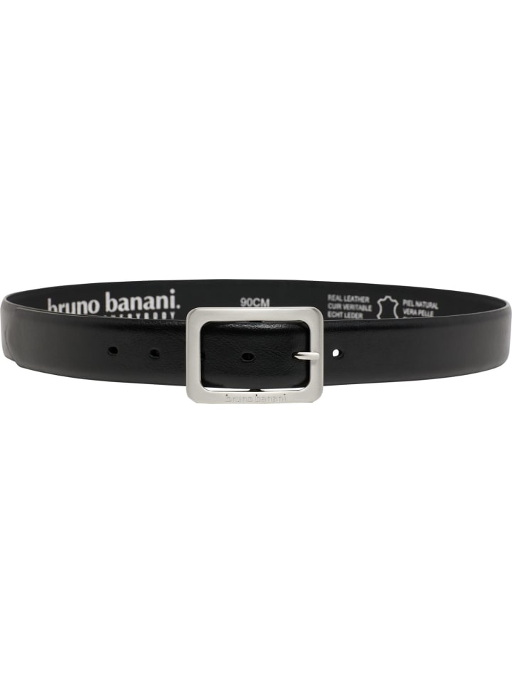 Bruno Banani Ledergürtel CAMACHO in Schwarz günstig kaufen