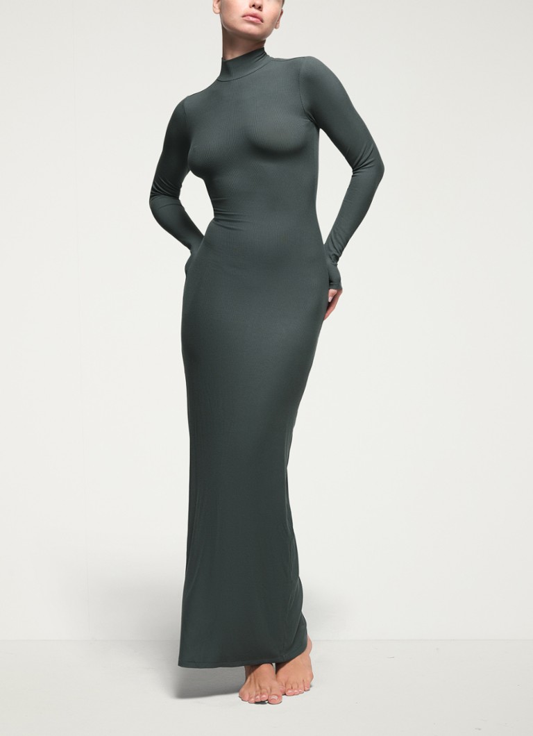 SKIMS Soft Lounge maxi dress with ribbed texture