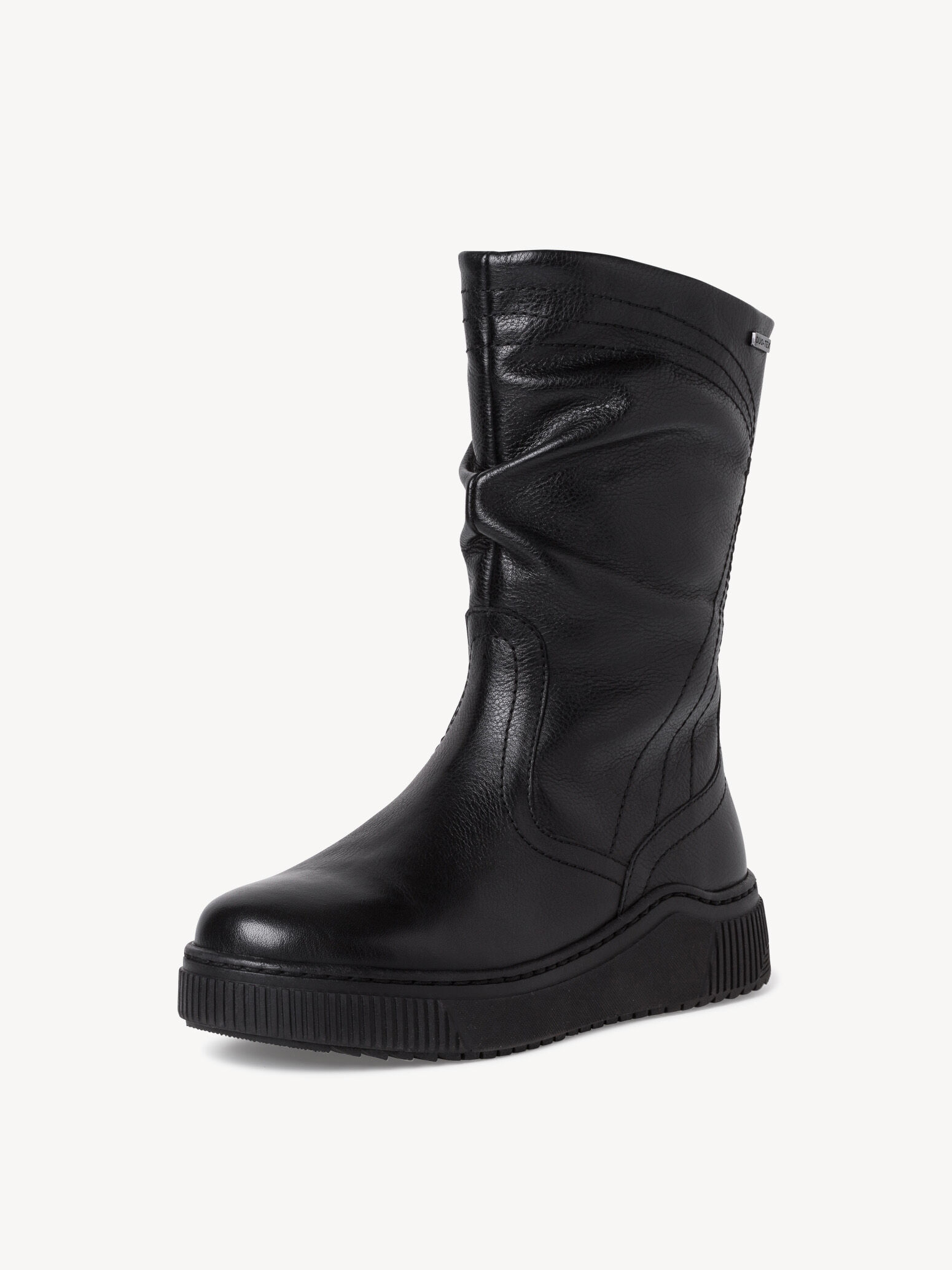 Bottine en cuir - noir