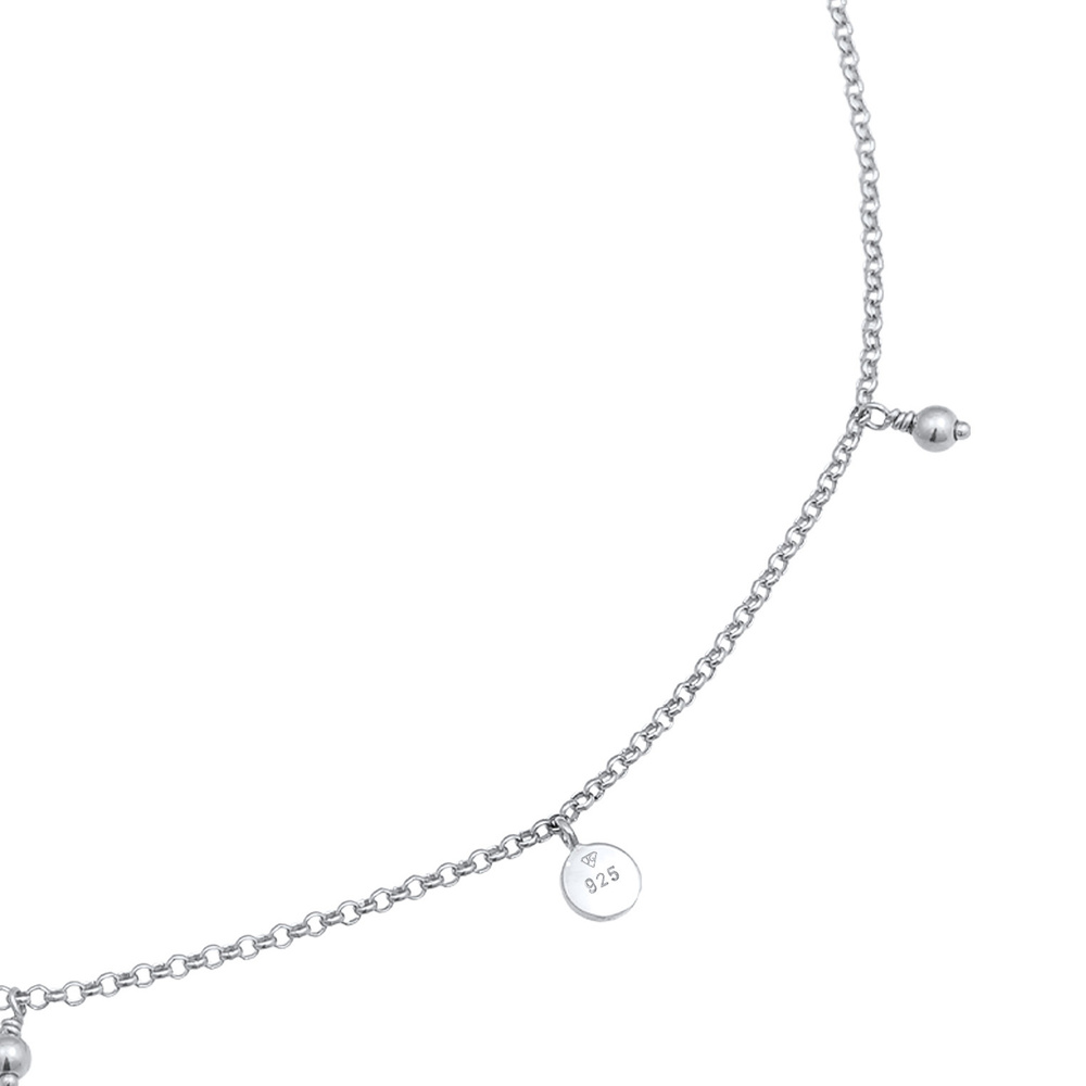 Elli Elli Collier Femme Choker plaquette style boho en argent sterling 925 collier