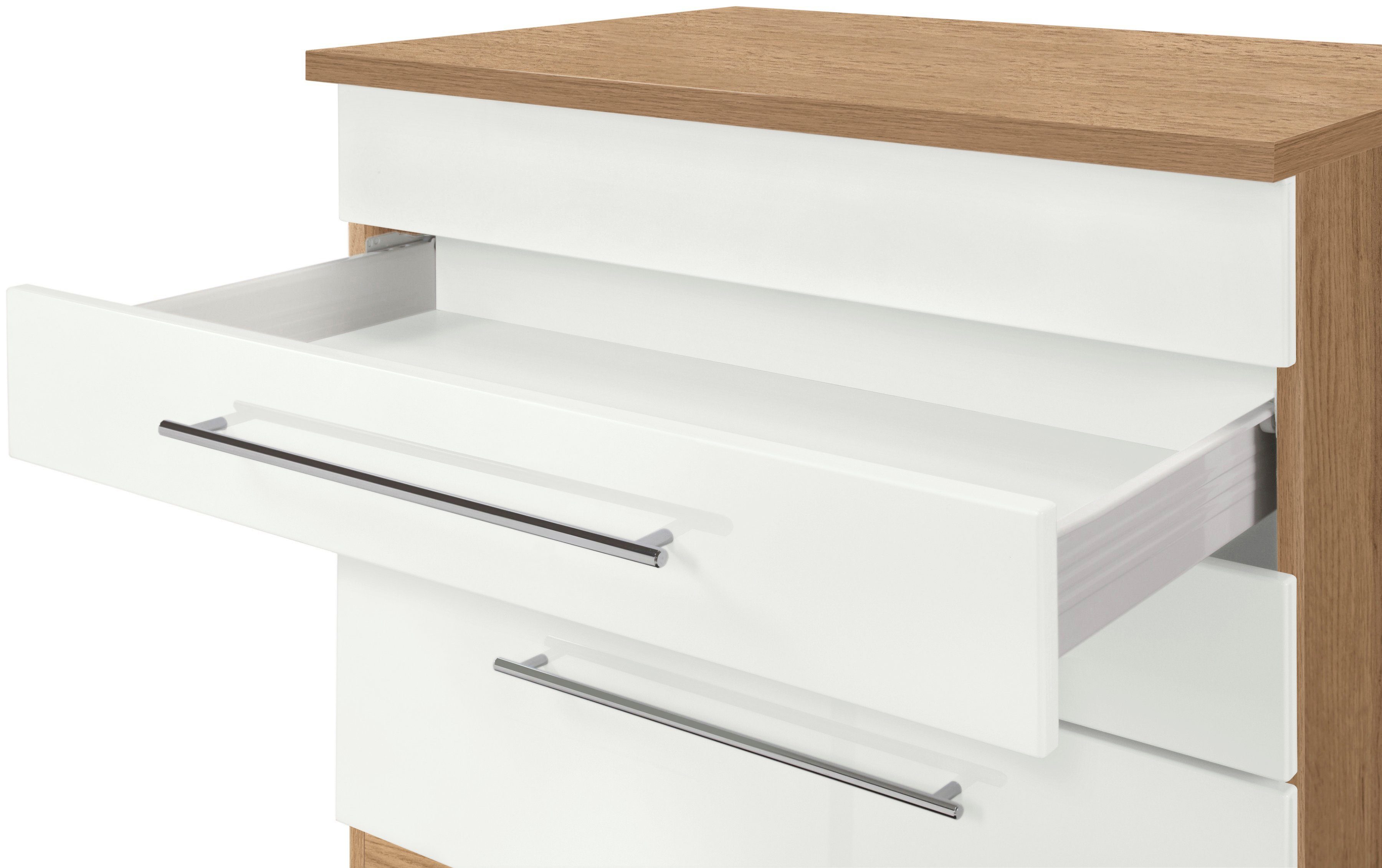 HELD MÖBEL Küchenzeile Wien, Breite 340 cm, wahlweise mit E-Geräten und Induktion
