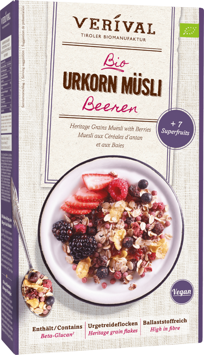 Müsli, Urkorn Beeren, 325 g