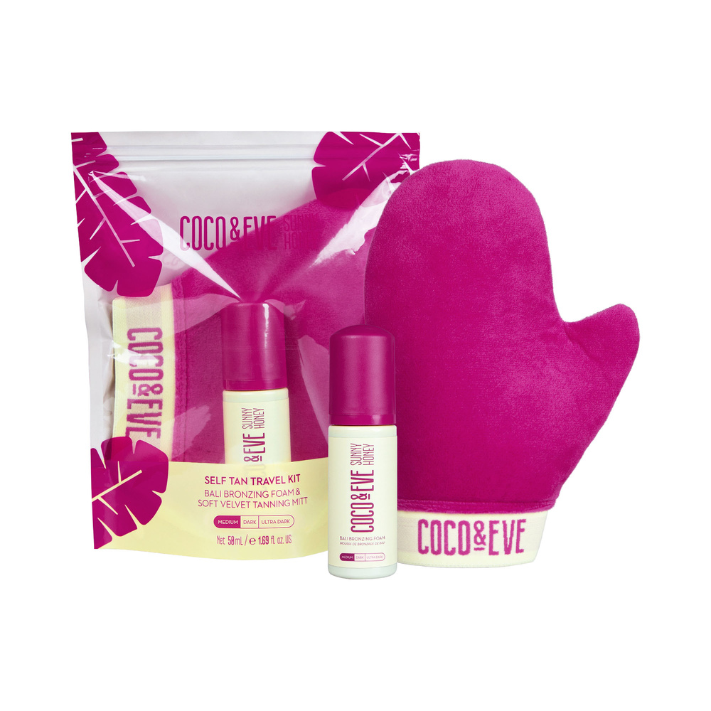 coco & eve Sunny Honey Self Tan Travel Kit - Medium Coffret