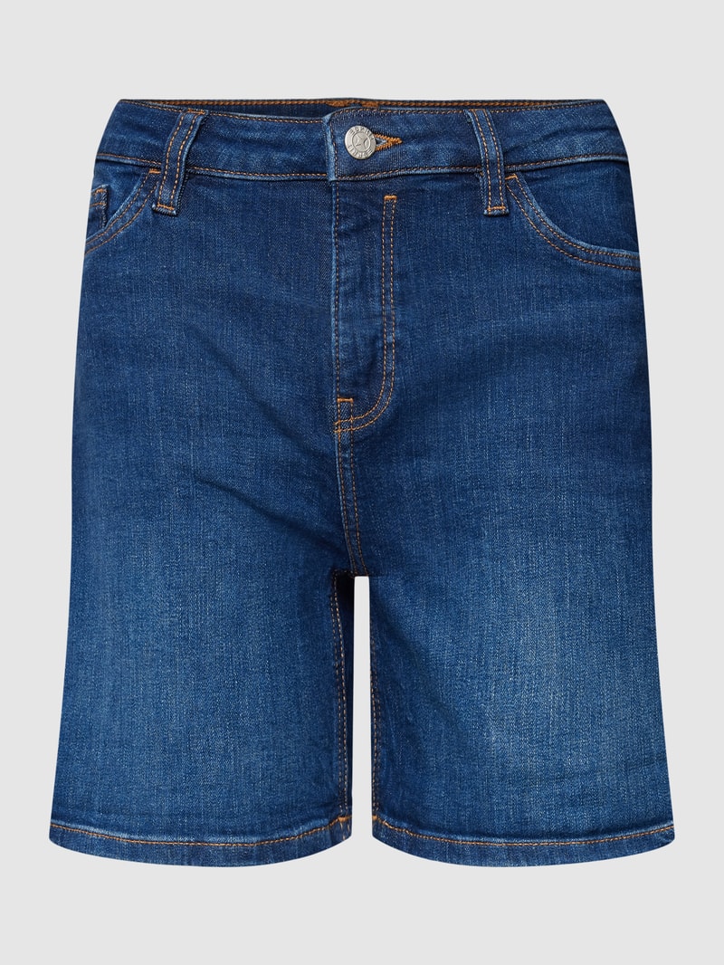 Jeansshorts mit Label-Patch in jeans