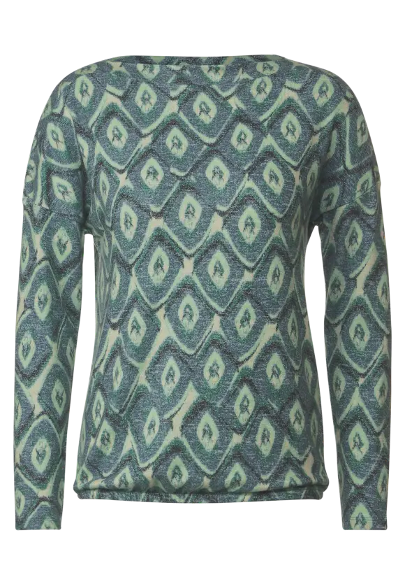 CECIL Shirt mit Rhombus Print
