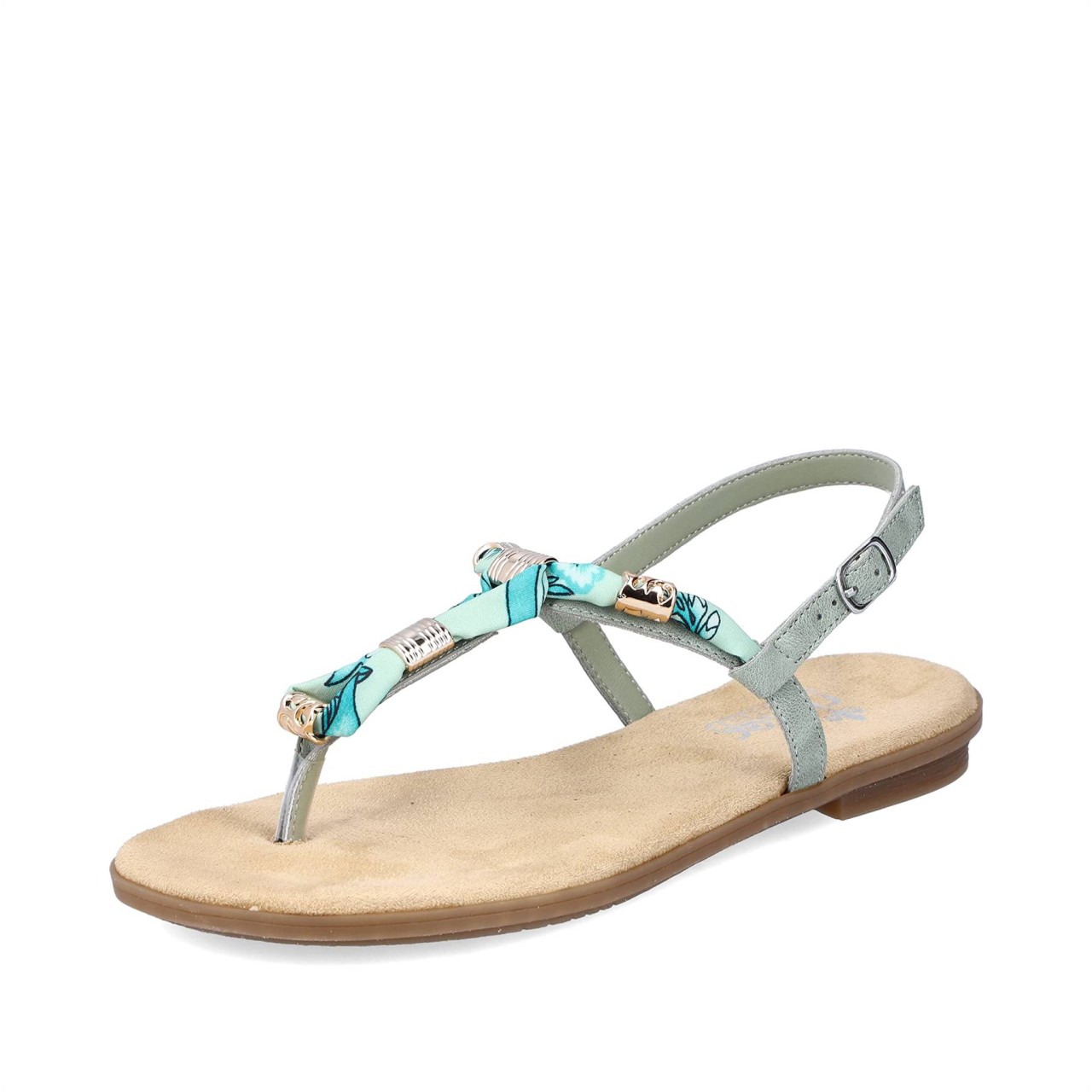 RIEKER Klassische Sandalen grün FSK Damen Sandalen