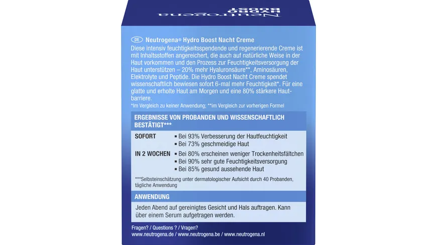Neutrogena Hydro Boost Nacht Creme 50 ml