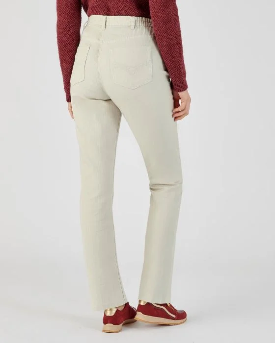 Pantalon stretch en toile, 3 statures.
