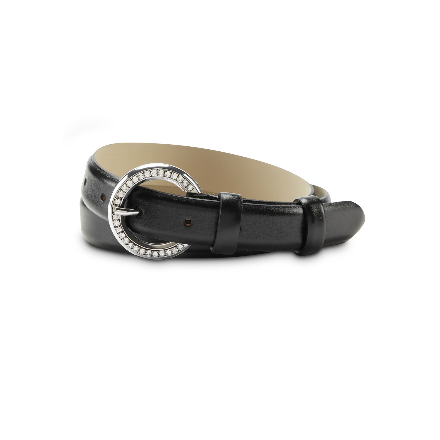 Gürtel LUNAWI mit Strass-Schnalle
