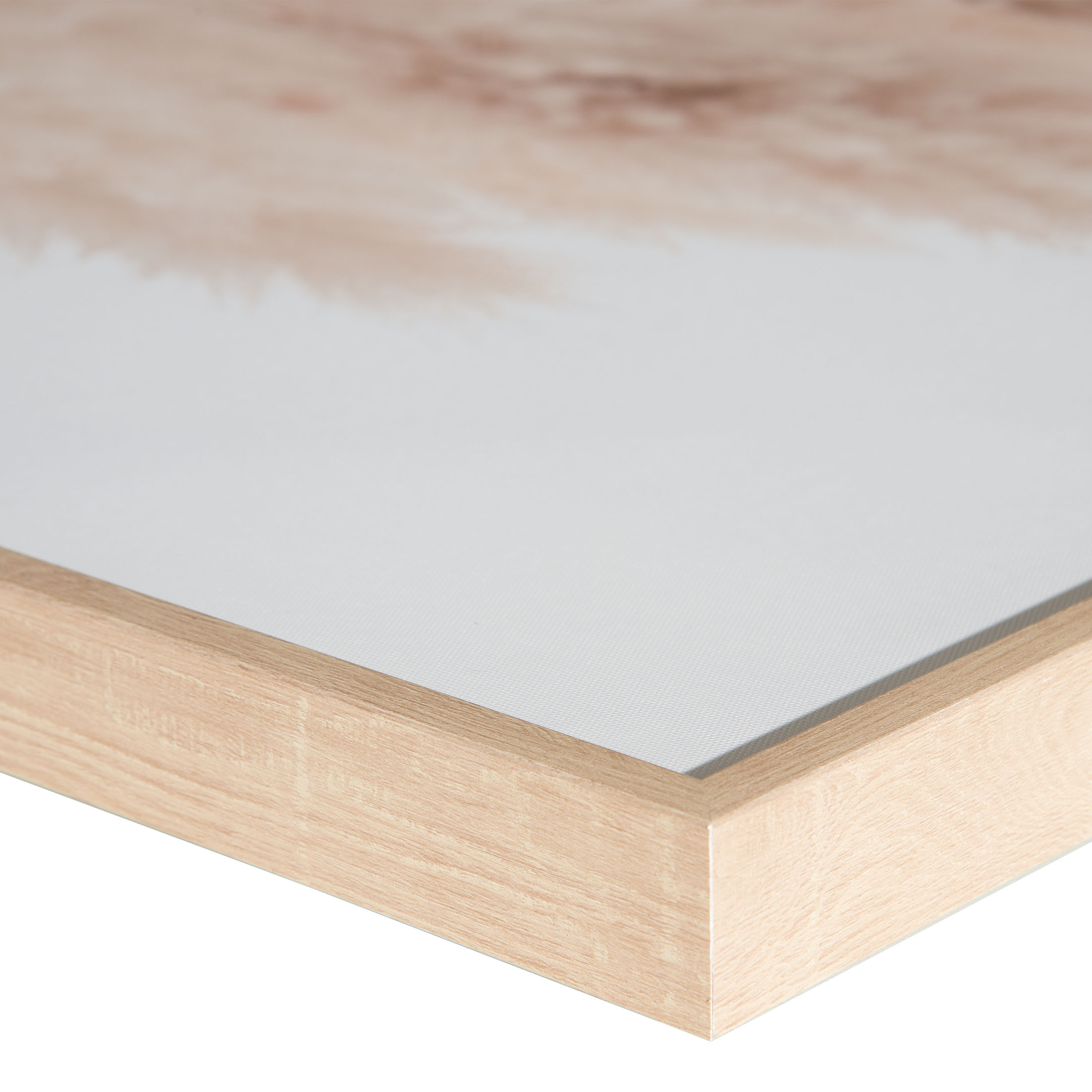 Pampas Para Leinwand-Druck-gerahmt, Beige