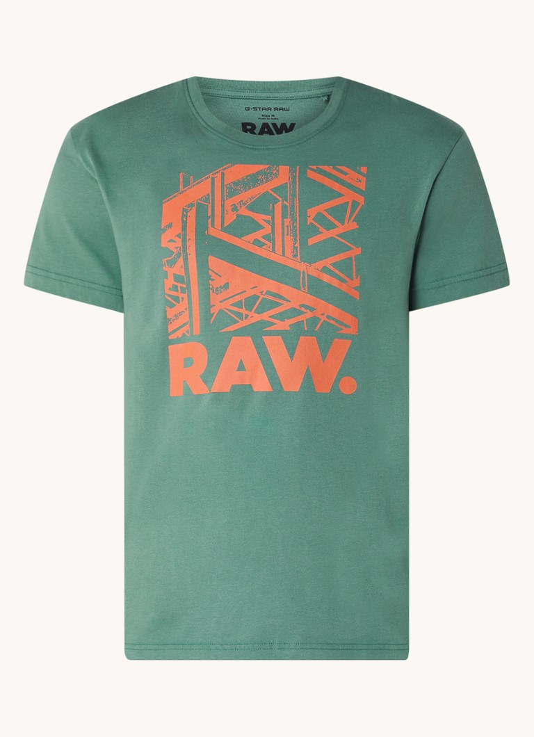 G-Star RAW Construction majica kratkih rukava od organskog pamuka s printom logotipa