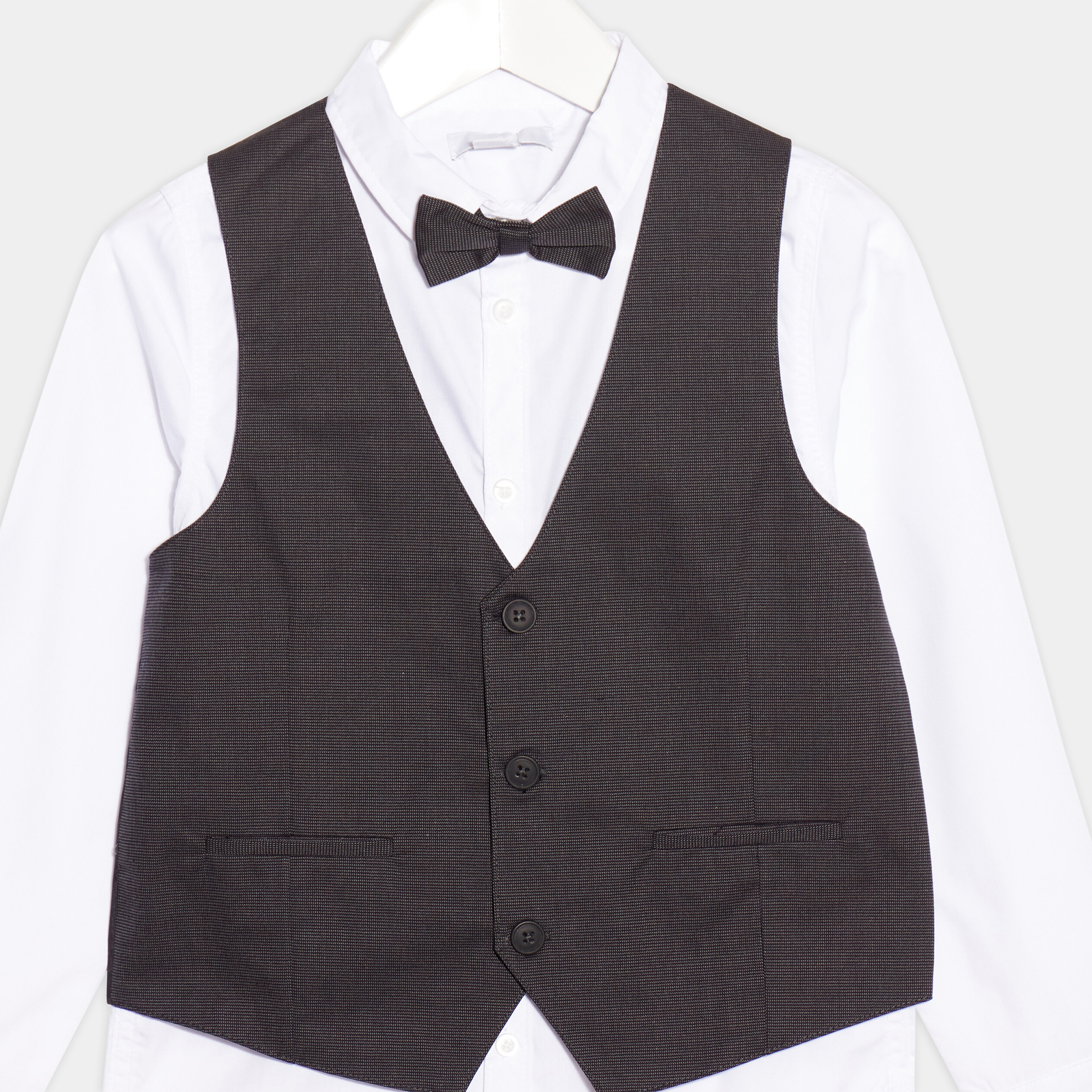 Ensemble 2 pièces chemise et veston blanc garçon | La Halle