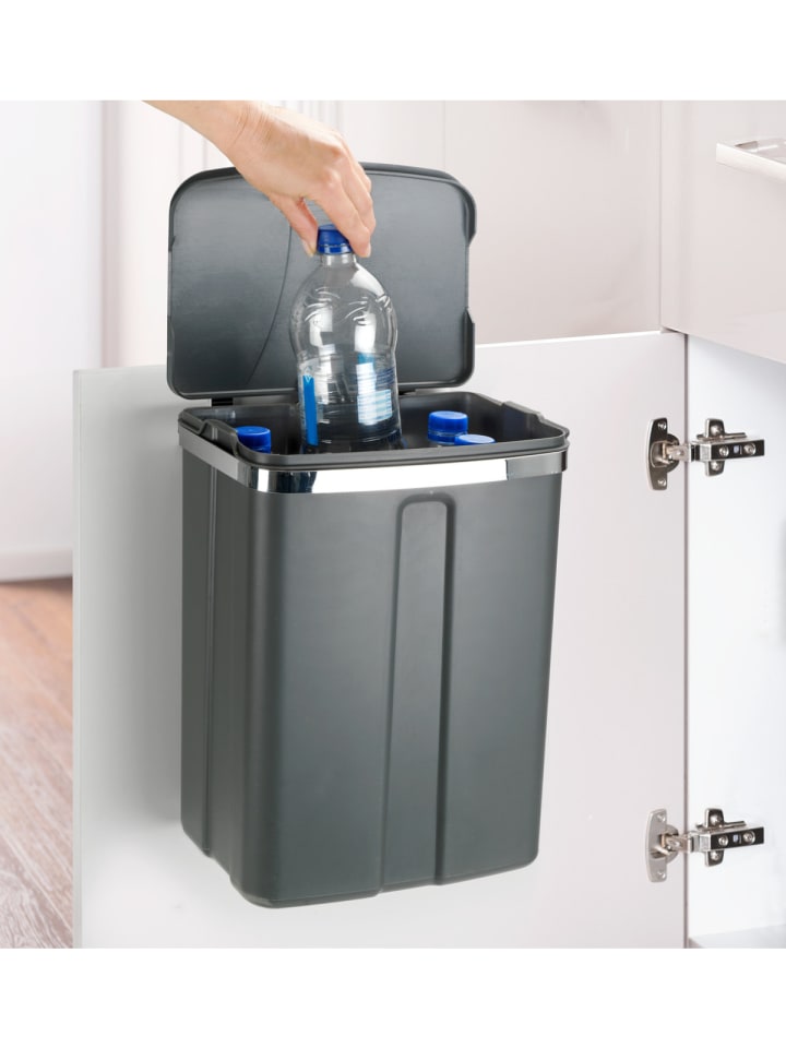 Wenko Tür-Abfalleimer, 12 Liter in Grau günstig kaufen onesize