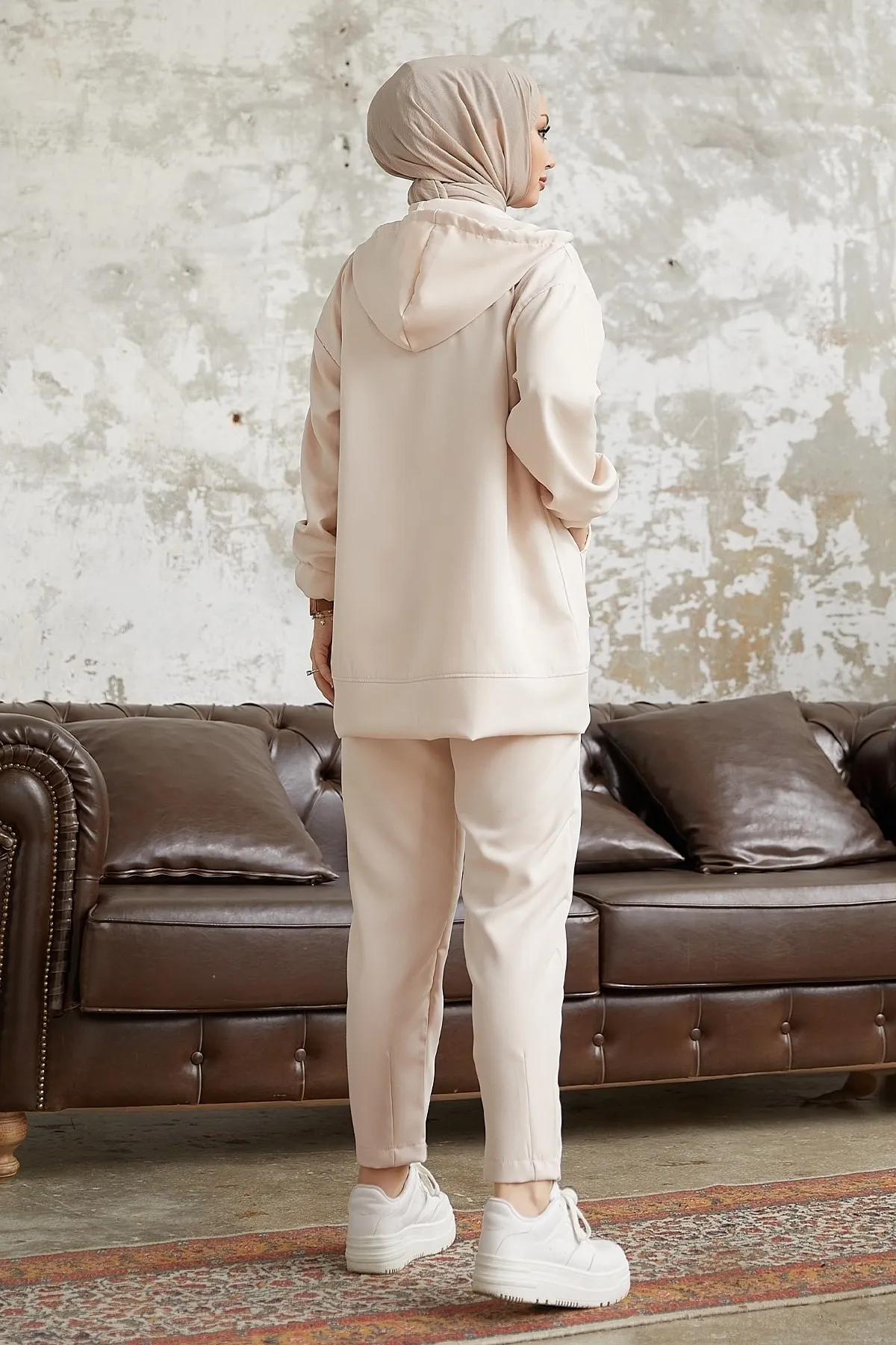 InStyle  Amor Basic Zweiteiliger Anzug – Creme
