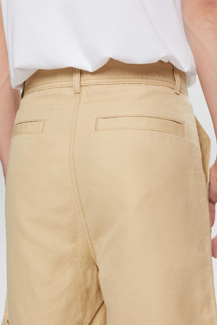 Bermudashorts, Baumwoll-Leinen-Mix